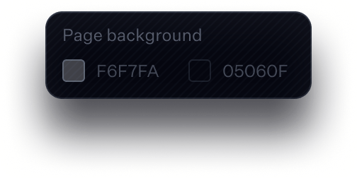 Page background color